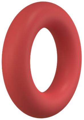 Semi circle red