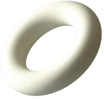 White donut